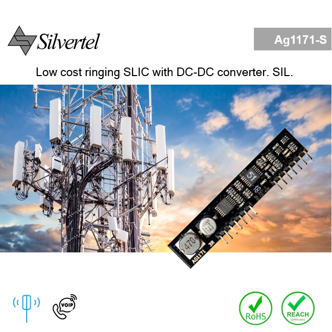 AG1171-S Low Cost Ringing SLIC with DC-DC Converter. SIL. | On-Demand ...