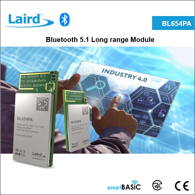 BL654PA Bluetooth 5.1 long range module OnDemand Enterprise Solution