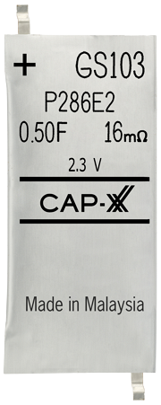 GW103F 2.3V 1100mF Prismatic Super cap