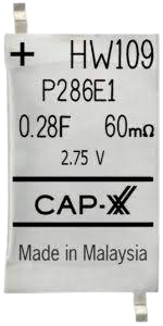 HW109F 2.75V 300mF Prismatic Super Capacitor