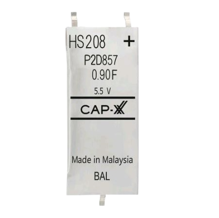 HS208F 5.5V 900mF Prismatic Super Capacitor
