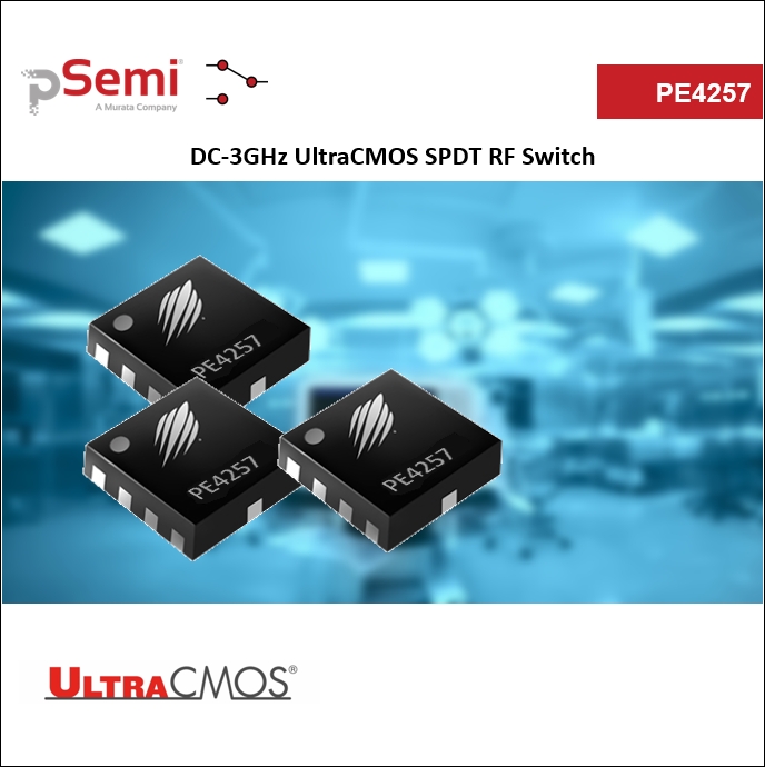 PE4257 50Ω SPDT Absorptive UltraCMOS DC-3.0GHz RF Switch